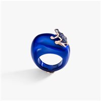 Anello Dada Arrigoni Donna Happy Frog in Argento Zaffiro blu 0.27 Ct DHF07ANAKRNZB-MEDIO - DHF07ANAKRNZB-MEDIO